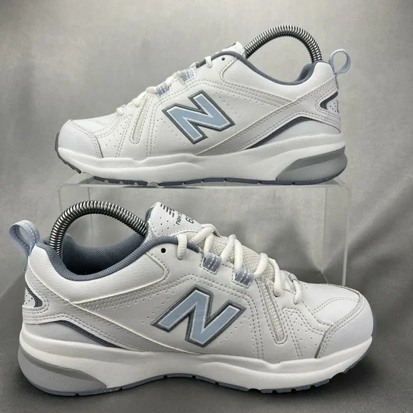 New Balance 608 V5 Womens Size 7.5 White Athletic Leather Walking Shoes Sneaker - Picture 9 of 15